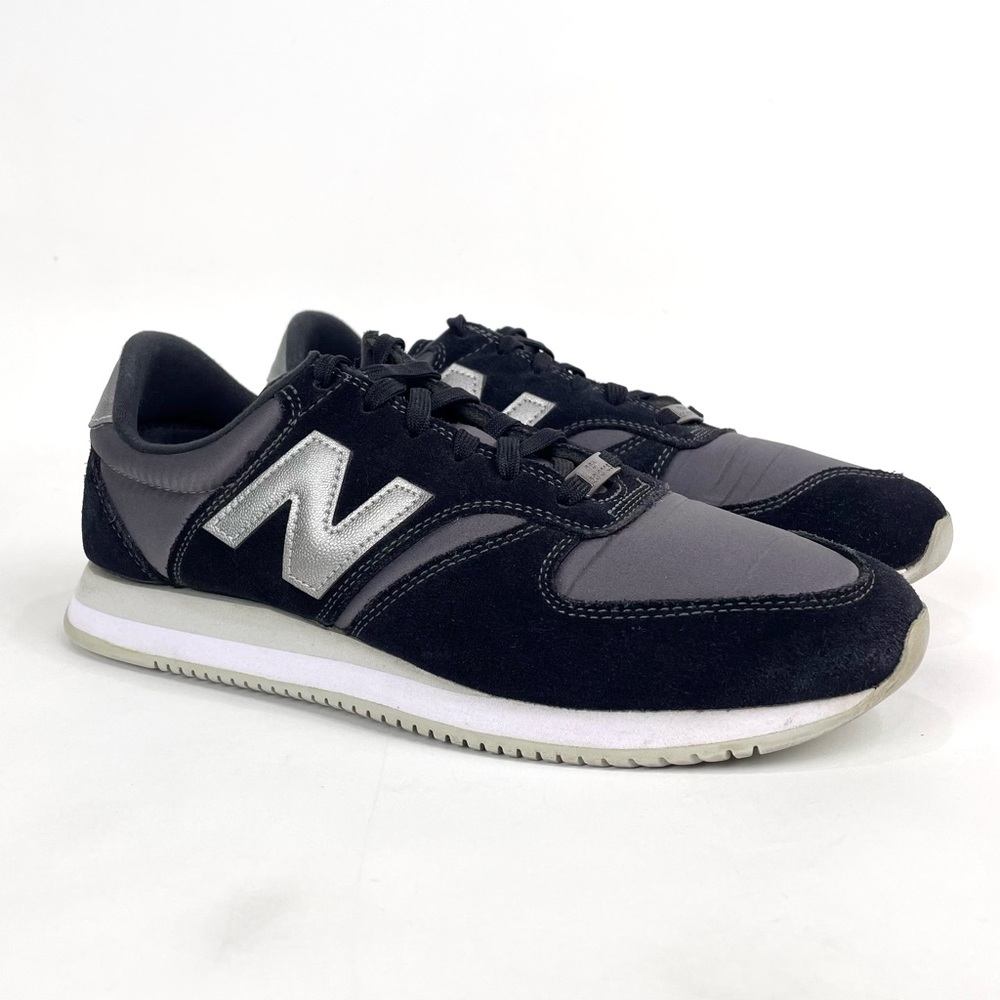 New Balance 420 v2 Sneaker Shoe Black Silver WL420DM2 Retro Running Womens 11
